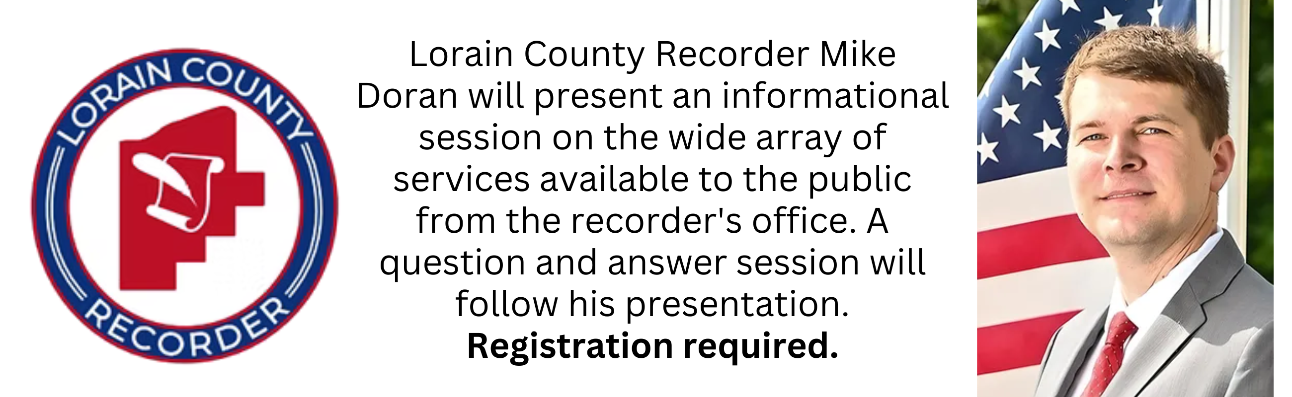 Visit with Lorain County Recorder Mike Doran at the Grafton-Midview Public Library.